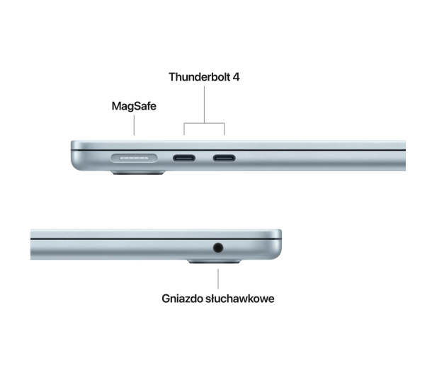 APPLE MacBook Air 13'' M4 10/8/16GB/256GB - Sky Blue - 1322279 - zdjęcie 7